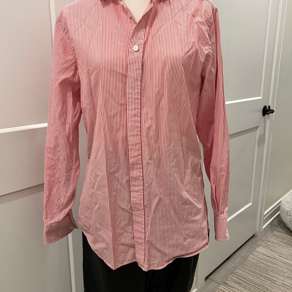 Men’s dark pink button down